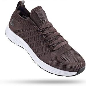 PEAK Tennis Shoes Size 7 Brown Lightweight Walking Slip-on Running‎ shoes A24